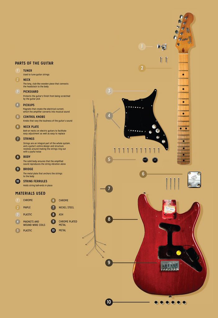 guitar parts infographic